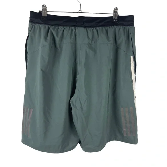 Adidas mens athletic shorts green sz L - Picture 2 of 6